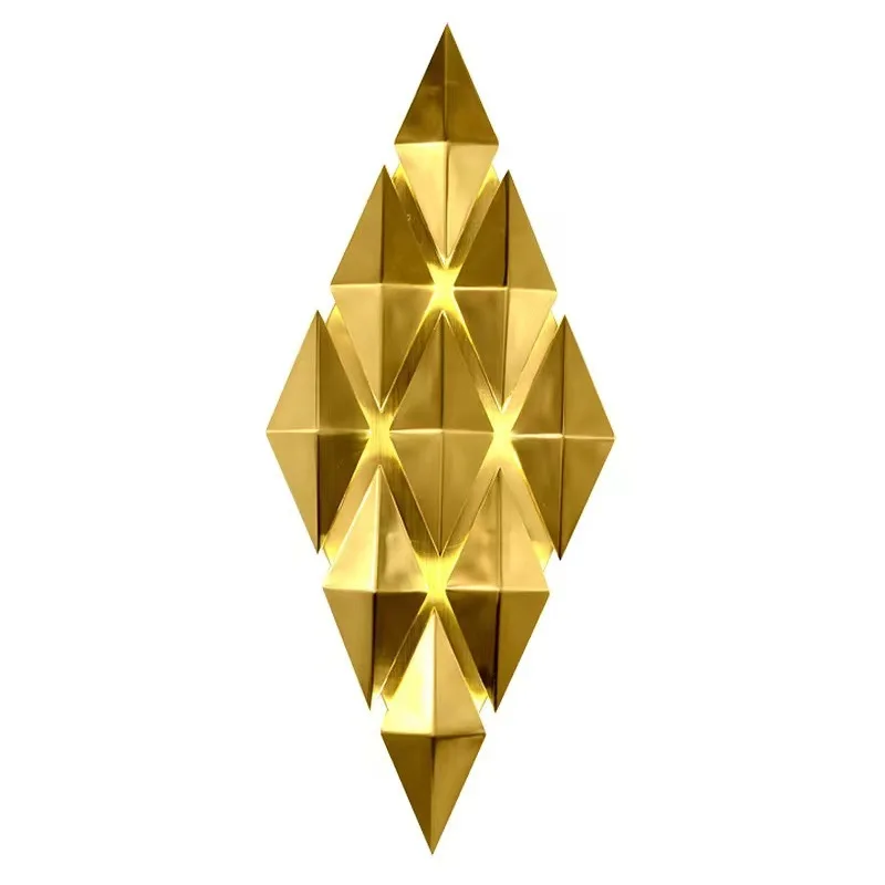 Postmodern luxury TV Background Wall lamp Nordic Iron Crystal Wall Light Wall Sconce For Foyer Bedroom