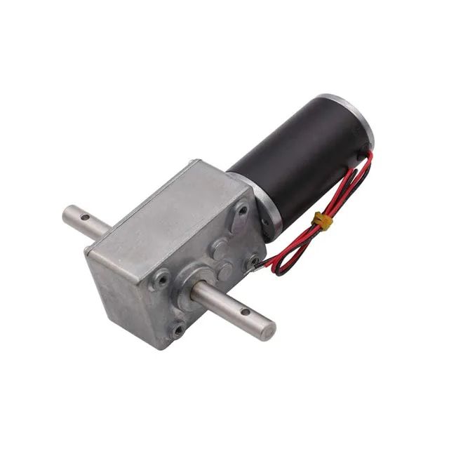 High torque 5840-31zy double shaft worm dc gear motor 24v stainless with encoder