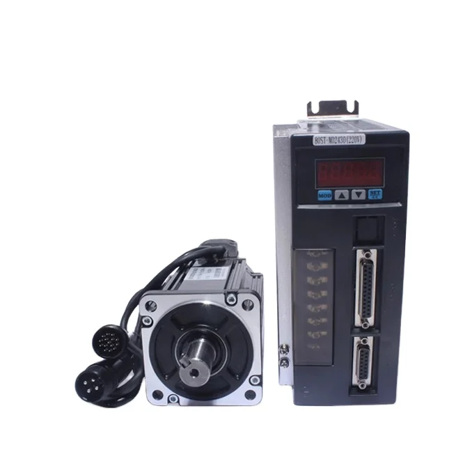 80ST-M04025 AC servo motor set 1KW 4N servo drive motor 1000W wire delivery