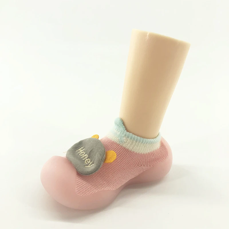 Prewalker newborn baby shoes cartoon pattern soft sole toddlers indoor home casual baby sock shoes