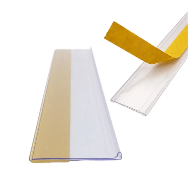 Data Strip Ticket strip with adhesive tape Supermarket price tag label adhesive data strips shelf holder