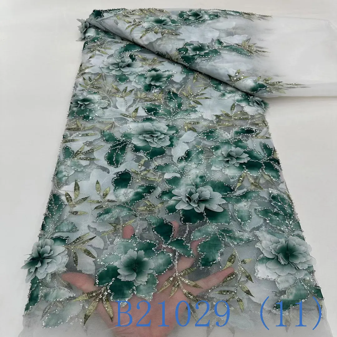 Various specifications and favorable prices of 3d flower lace mesh sequins French lace shiny sequins beaded lace
