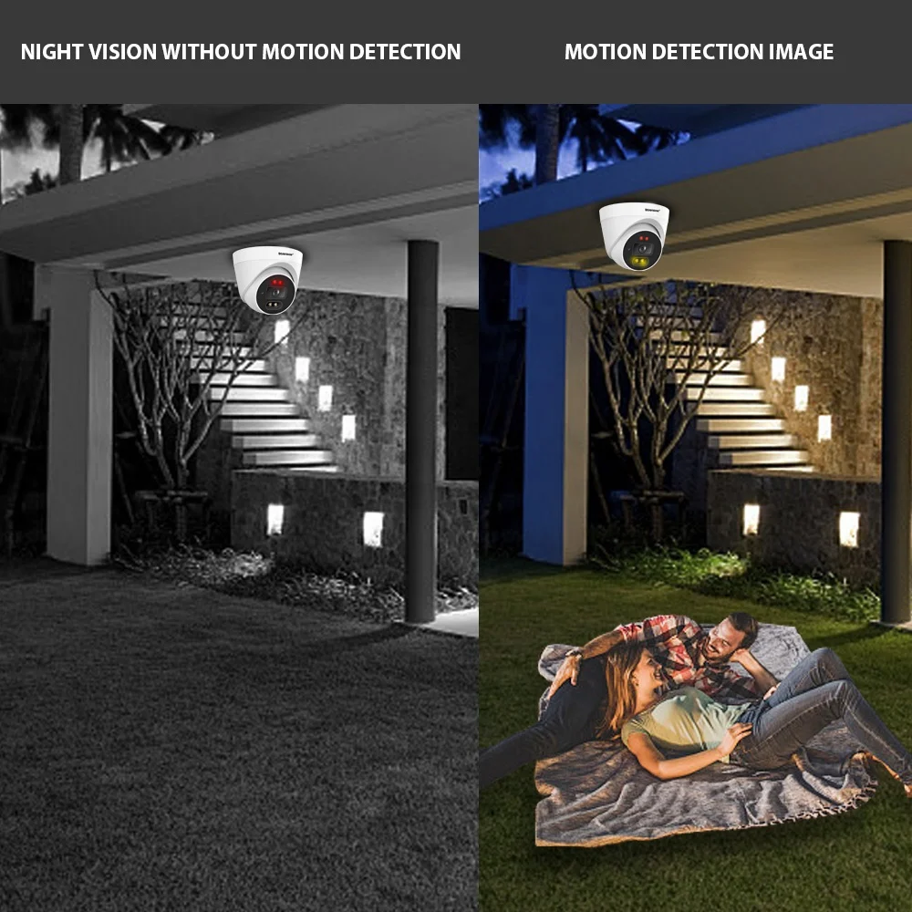 4K 8MP POE IP Camera Ultra HD H.265 5MP 3MP XMeye APP AI Motion Detection Indoor Dome Surveillance Security IP Camera