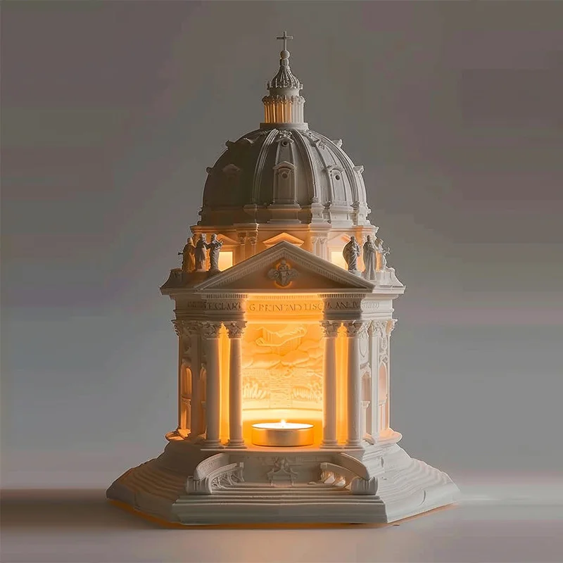 Custom OEM & ODM Sculpture Scented Candle Gypsum Jar Home Decoration Candle Jar Plaster Candle Holder For Home Decor