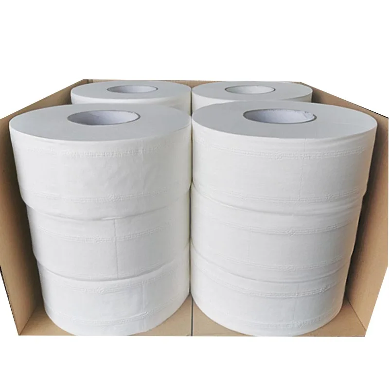 400g/roll  Oversized Wholesale Hot Sales Cheap Toilets Hotel Tissue Jumbo Roll Toilet Tissue Paper