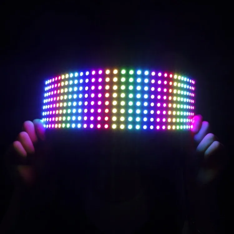 Dc5v 16*16/8*32 sk2812 полноцветная светодиодная Пиксельная панель rgb для рекламной вывески экрана