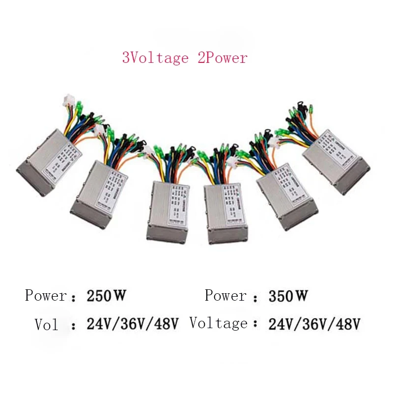 24V 36V 48V 250W 350W DC Speed Controller With Hall E-Brake Sensor Reverse 13A 6Mosfet Brushless Motor Electric Bicycle Scooter