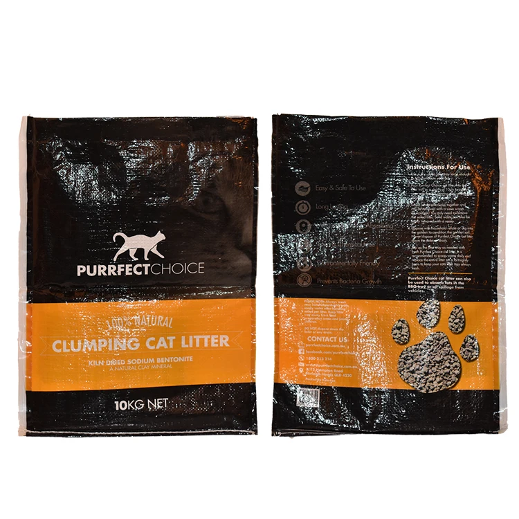 25kgs 50kg virgin pp bopp laminated dog feed woven cattle cat food animal packing bag sack for food