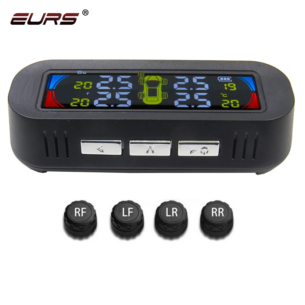 2022 Factory Supply Auto Solar Wireless Tyre Air Internal External Alarm Sensors TPMS Tire Pressure Monitoring Systems for Cars