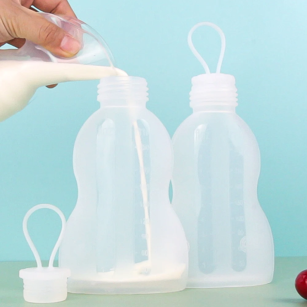 Custom reusable squeeze breast storage frozen non spill milk bag