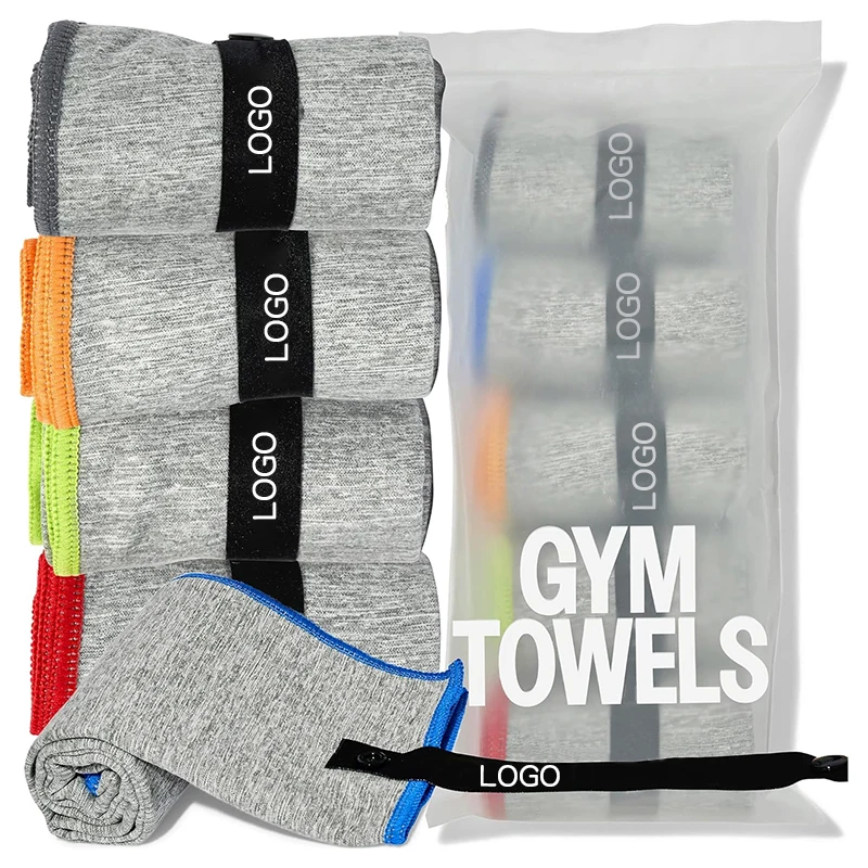 Custom microfiber sport towel Working Out fitness water absorbent Odor-Free cationic gym towel