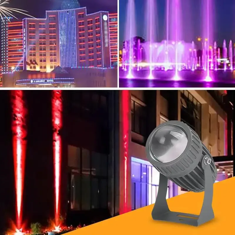 10 Вт светодиодный RGB алюминиевый прожектор водонепроницаемый IP65 для уличного ландшафтного освещения
