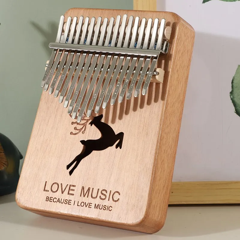 
mahogany kalimba musical instrument Kalimba 17 Keys Thumb Piano LK-08 