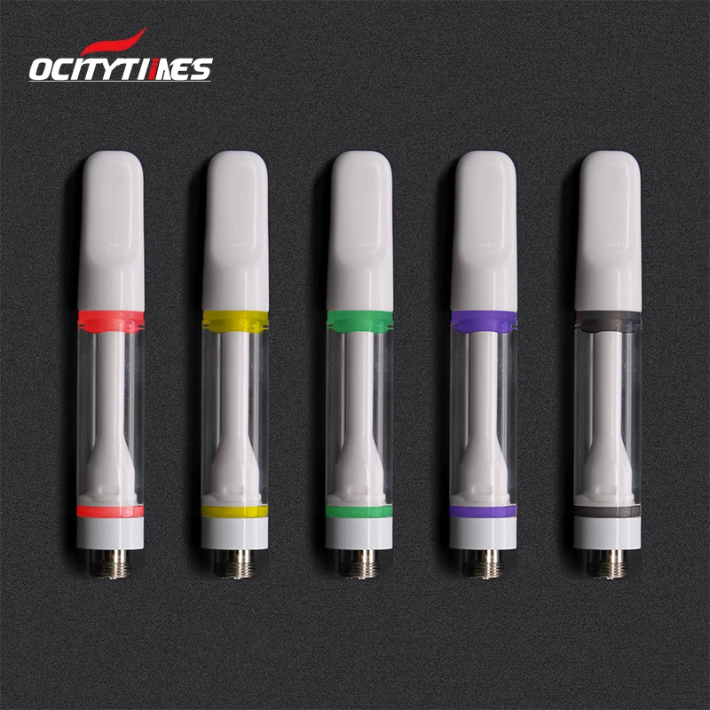 2021 full ceramic 0.5ml thick oil vape 1 ml cartridge coil