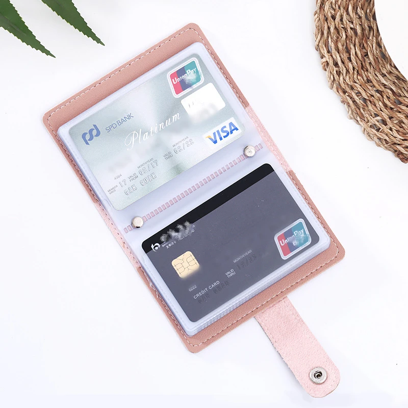 Anti Rfid Credit Card Holder Wallet Blocking Reader Lock PU Leather Cards Holder 26 Card Slots ID Bank NFC Protector Organizer