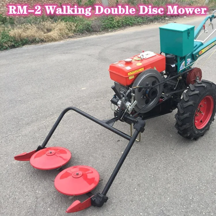 Трактор с фронтальной двойной дисковой косилкой, садовая косилка, сельскохозяйственная маленькая газонокосилка