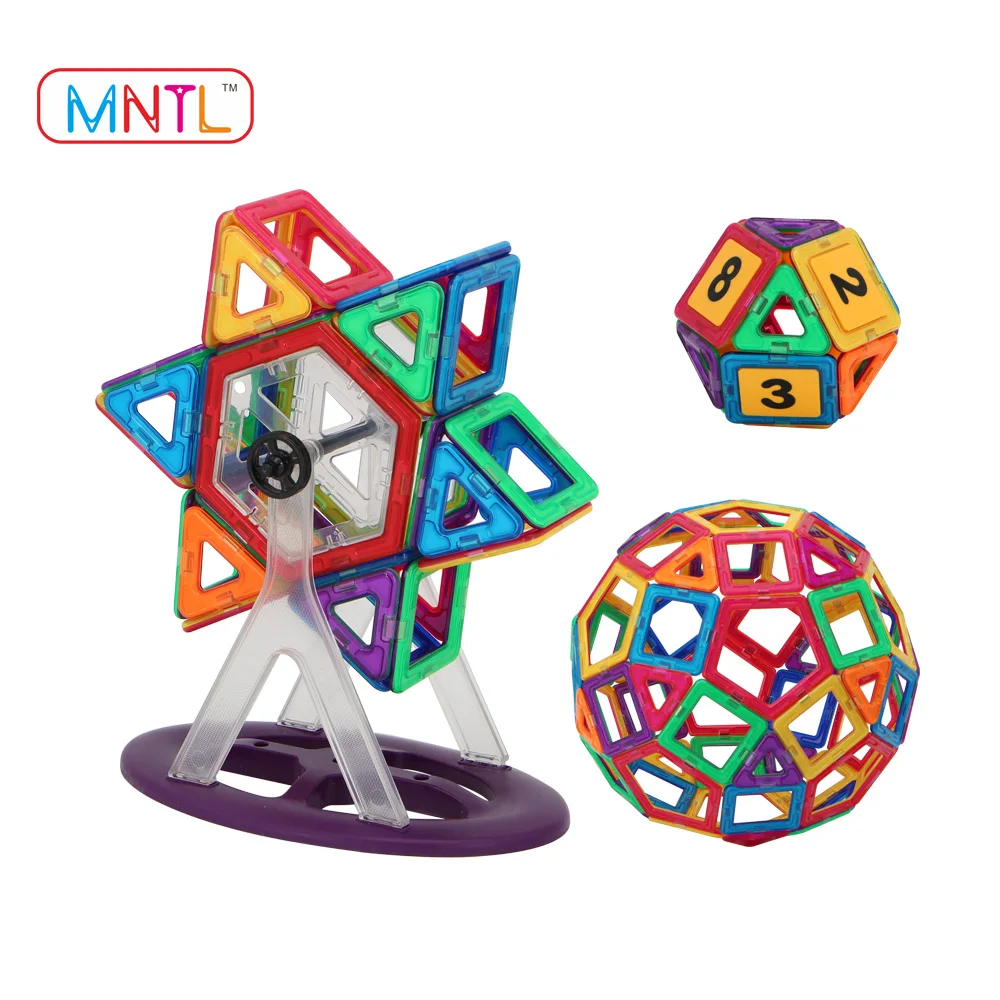 MNTL 120-Pieces магнитные куски Building Block Горячее предложение образование игрушки 2019 пластик игрушка Making Machinery