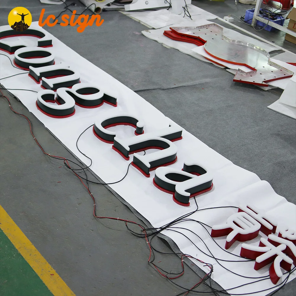 Custom Led Illuminated Logo Sign Brushed Metal Logo 3D Design Personalized Signage Turn your logo into sign Custom Office Sign