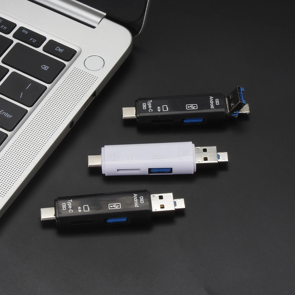 Горячая Распродажа 5 в 1 Usb Otg кардридер совместимый-sd Tf мульти записывающее устройство для мобильного