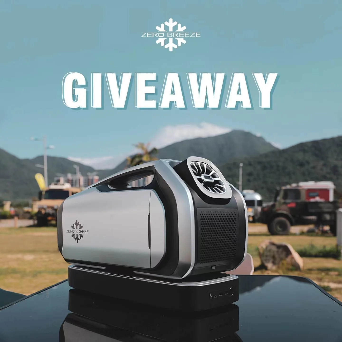 Zero Breeze Mark2 Mini Portable Humidifying Home Office Outdoor 2300BTU R134A Refrigerant Air Conditioner