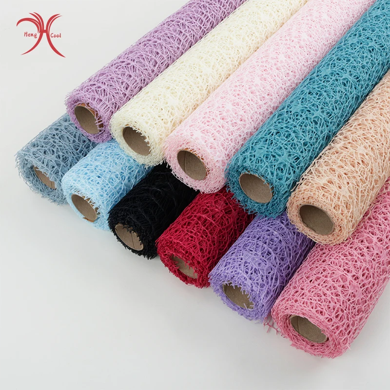 Fflorist supplies Flower Wrapping yarn mesh packaging flower shop bouquet packaging