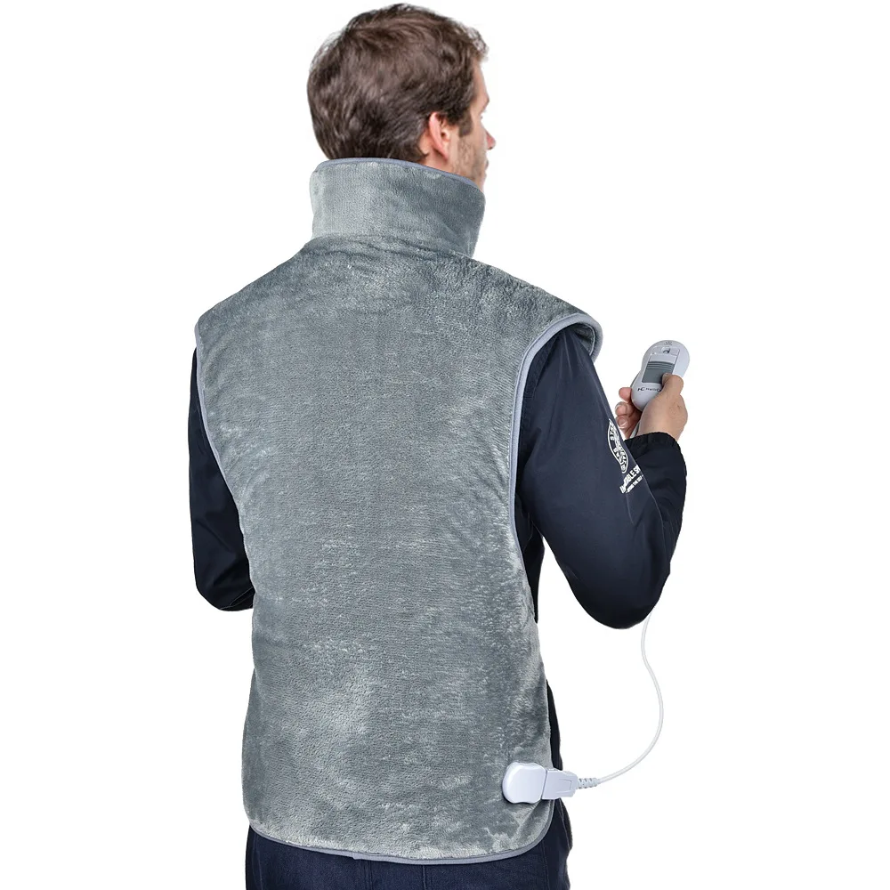 Электрический нагревательный шаль одеяло 3-ступенчатый контроль температуры плечевой шейный задняя горячий компресс теплый жилет милый детский в зимний