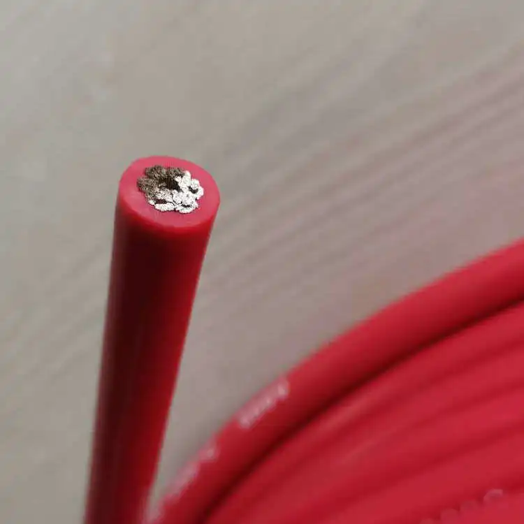 High Temperature Heat Resistance Flexible Silicone 0.08mm Tinned Copper Wire Cable Roll Battery New Energy Silicone Cable Wire