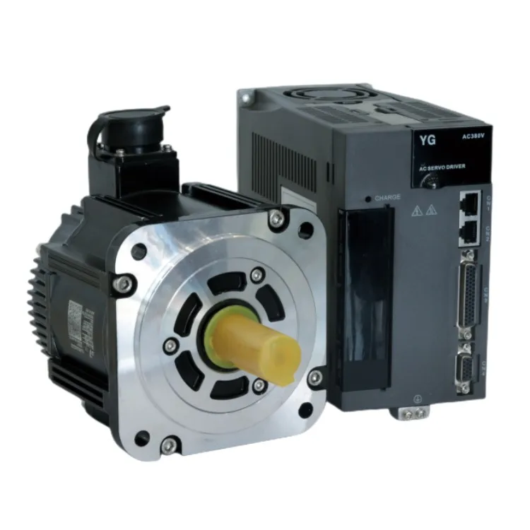 High efficiency 130mm AC asynchronous motor ac servo motor with driver for Food Machinery