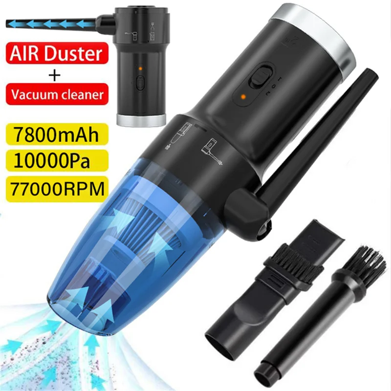 Wireless Air Duster 50000 RPM Dust Blowing Gun USB Compressed Air Blower Cleaning For Computer Laptop Keyboard Camera Cleaning