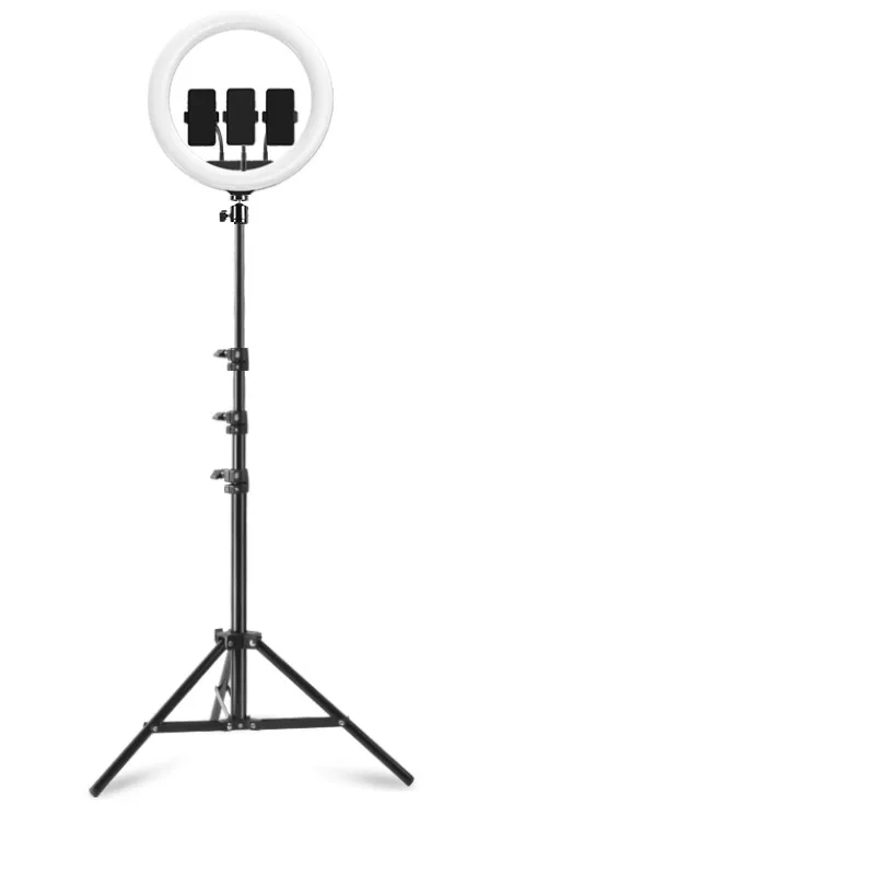 
Selfie Ring Light with Tripod Stand & Phone Holder for Makeup and YouTube Live Streaming 