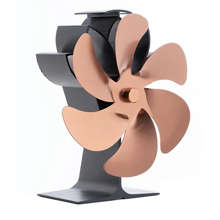 Hot sell  6 Blades Fireplace Fan Heat powered Stove Fan