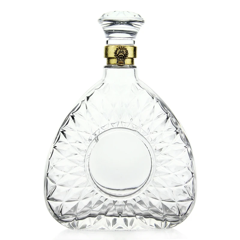 JHROC07 800ml Unique Scotch Whisky Glass Decanter Set for Liquor Wine Whisky