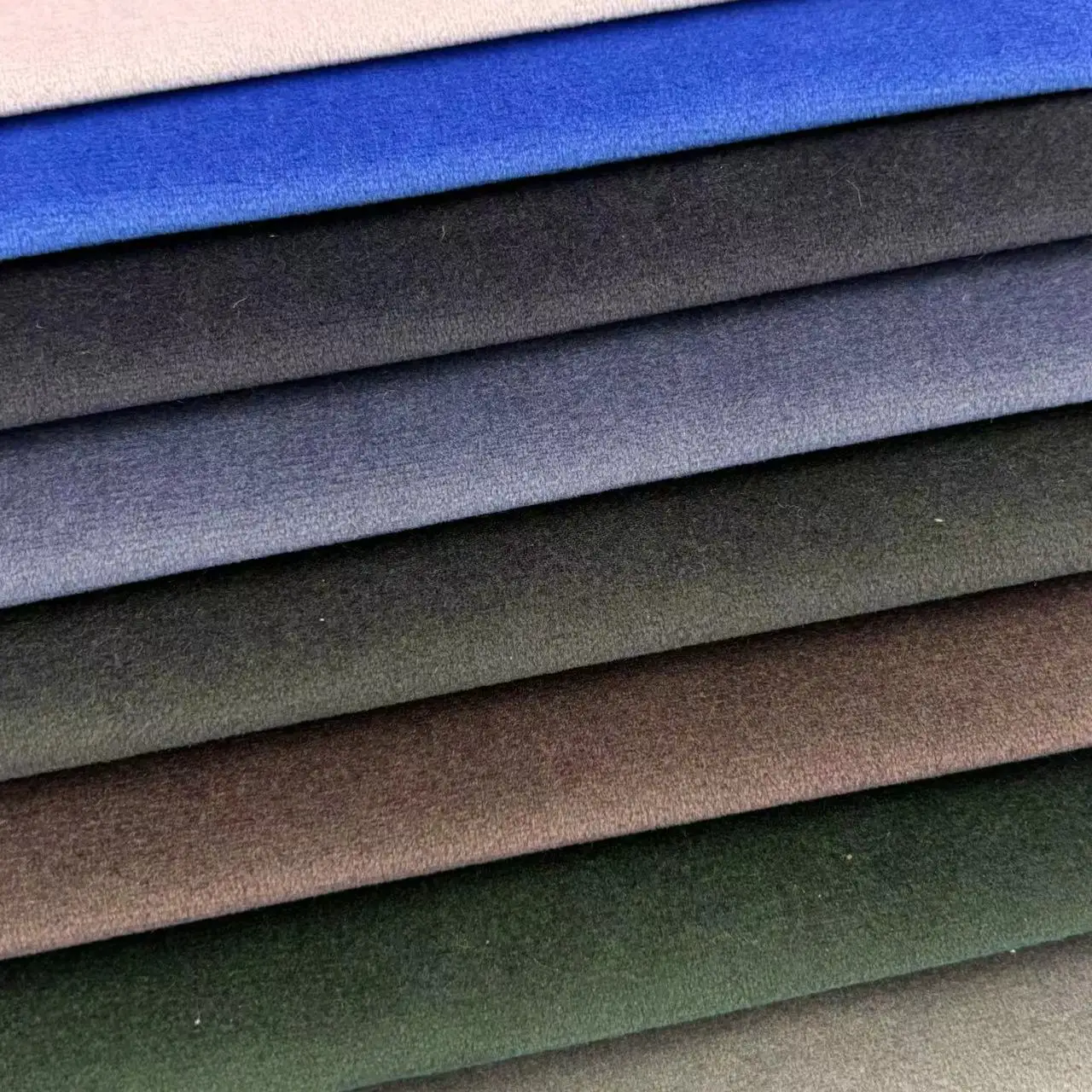 Cheap Dyed Holland Velvet 200gsm Facing Polyester tissus canapés velours Upholstery Fabric Holland sofa fabric Multicolour