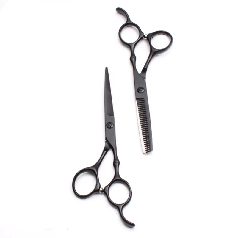 Ready To Ship Professional Salon Barber Hair Cutting Scissors Set 440C Rose Gold Hairdressing Thining Shears 6 Inch