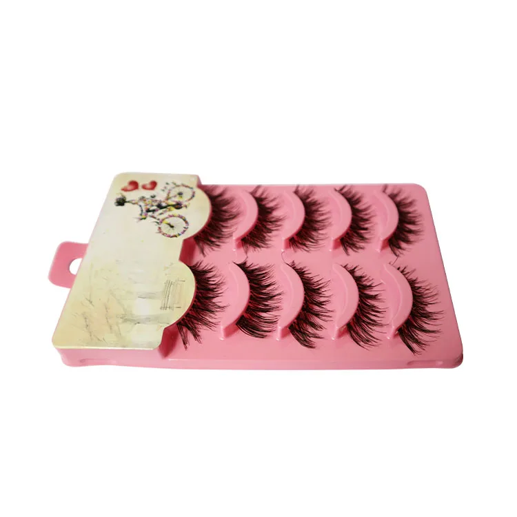 Wholesale 5 pairs/box Hand Made Blue Box Faux False Eyelash