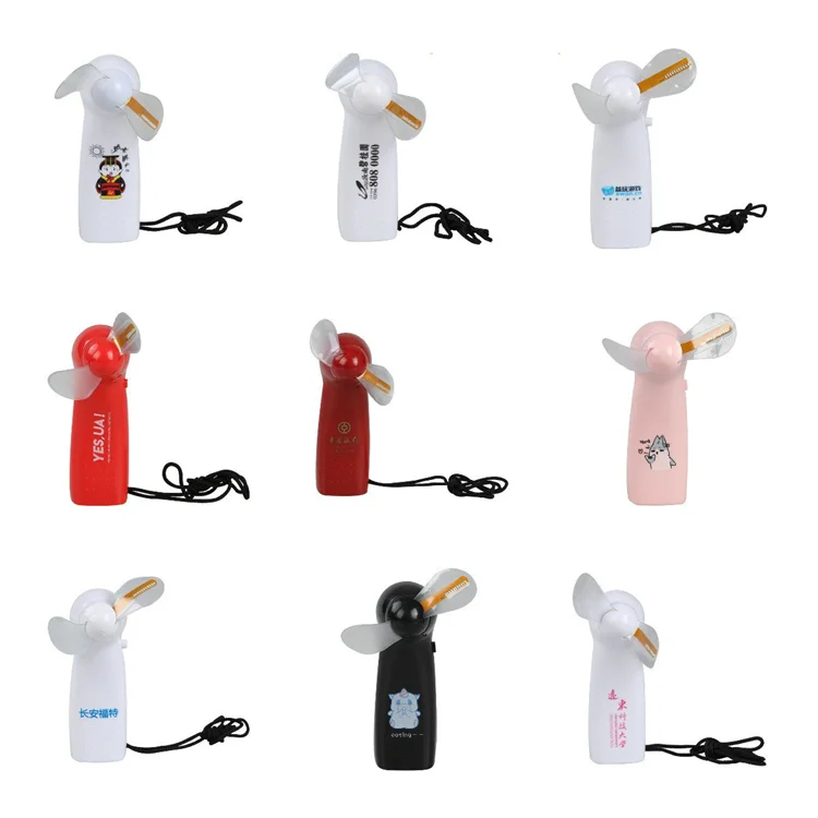 Mini Portable Custom Message Handheld LED Battery Fan Programmable LED Display Handheld Electric Fan LED Custom Message Fan