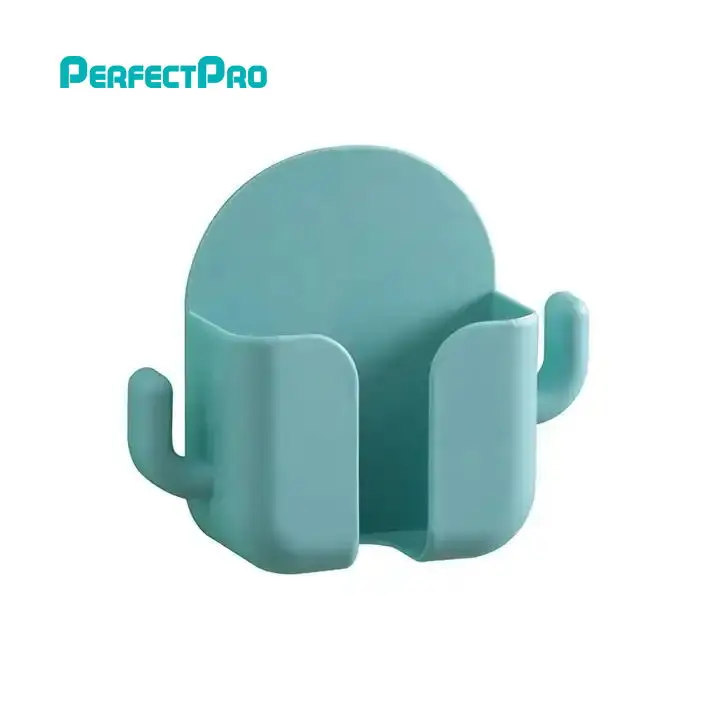 Wholesale Household Multifunctional Wall Mounted Storage Plastic Adhesive Phone Shelf Remote Control Storage Box