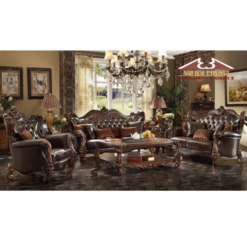 Longhao Wholesale European classical wooden carved royal King Size Bed sets Luxurious Wedding Bedroom Furniture