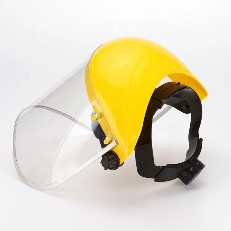 
YELLOW ORANGE CLEAR PROTECTIVE FACESHIELD VISOR 