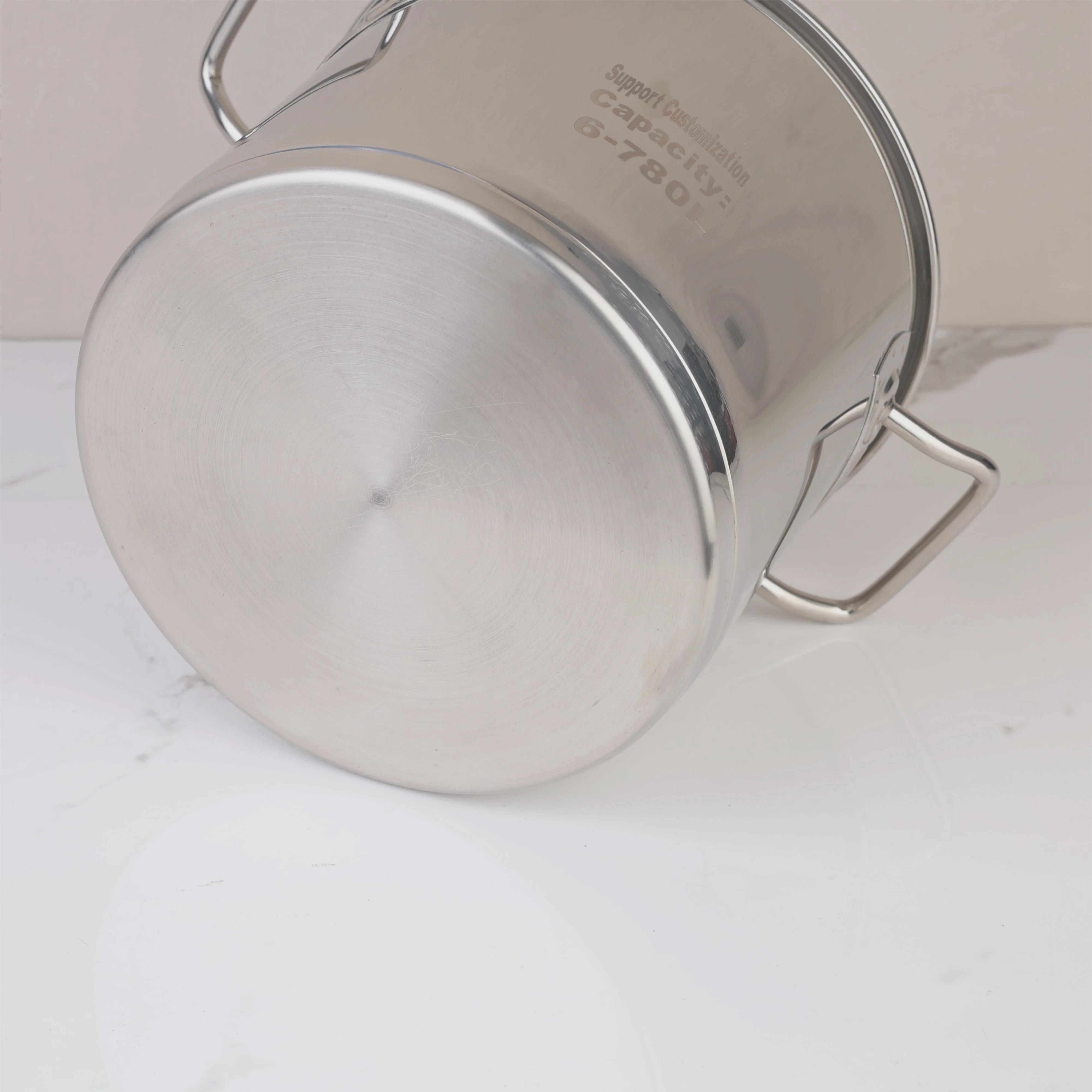 Wholesale big pots for cooking multiple sizes stainless steel soup stock pot commercial cooking pot