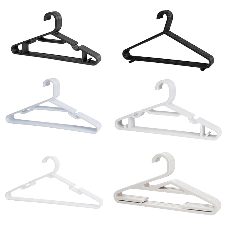 Recycled PP Black Plastic Shirt Hanger Cheap Sale Plastic Vinyl Hanger