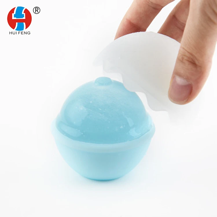 Low temperature resistant, convenient, easy to clean, silicone round ice hockey with cover, whiskey ice block mold