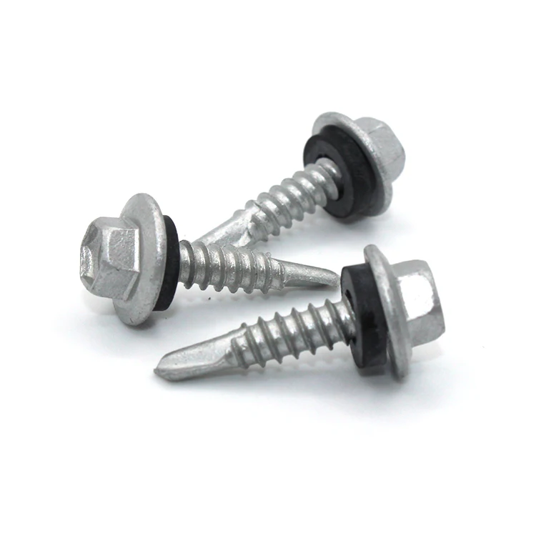 Galvanized Hex flange head Self drilling Building Roofing Screws Hex Head Self Drilling Screws Tek Screws Tornillos