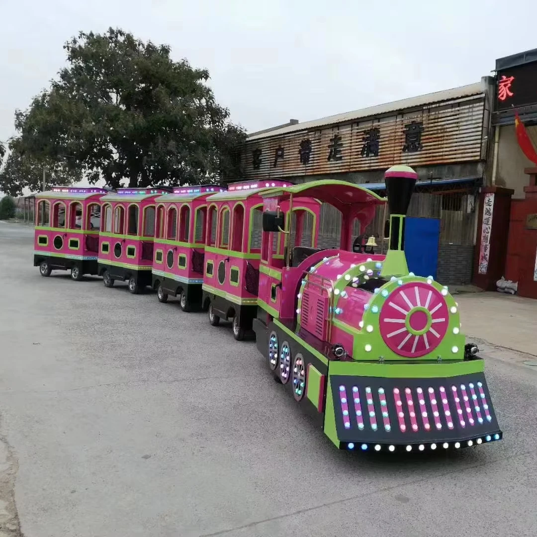 Hot Tourist Park Game Shopping Mall Playground Amusement Park Rides Kids Mini Tourist Electric Trackless Train