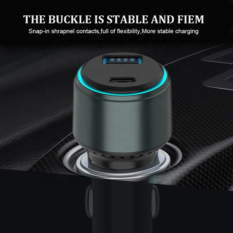 OEM Phone Pd Qc 60W 38W 48W 55W 63W Single Usb Pd20w 30 W Pd38w Qc3.0 20W 30W 38w 48w 45W Usbc Type-c Dual Port Mini Car Charger