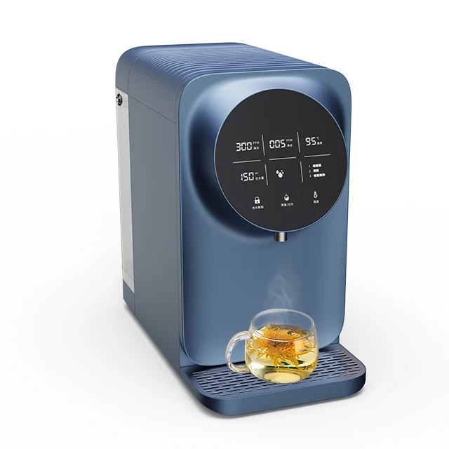 LED Display 5 stages osmosis reverse system water purification counter top water purifier water filter