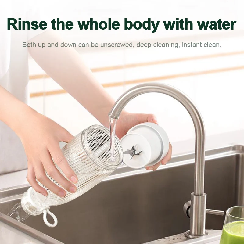 Portable Blender Mini Mixer Electric Juicer Machine Fresh Fruit Juice Blender Smoothie Maker Blender Cup Bottle