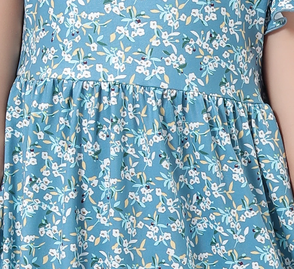 Amazon hot sell 3 years old sleeveless flower print baby girls vintage princess maxi dresses