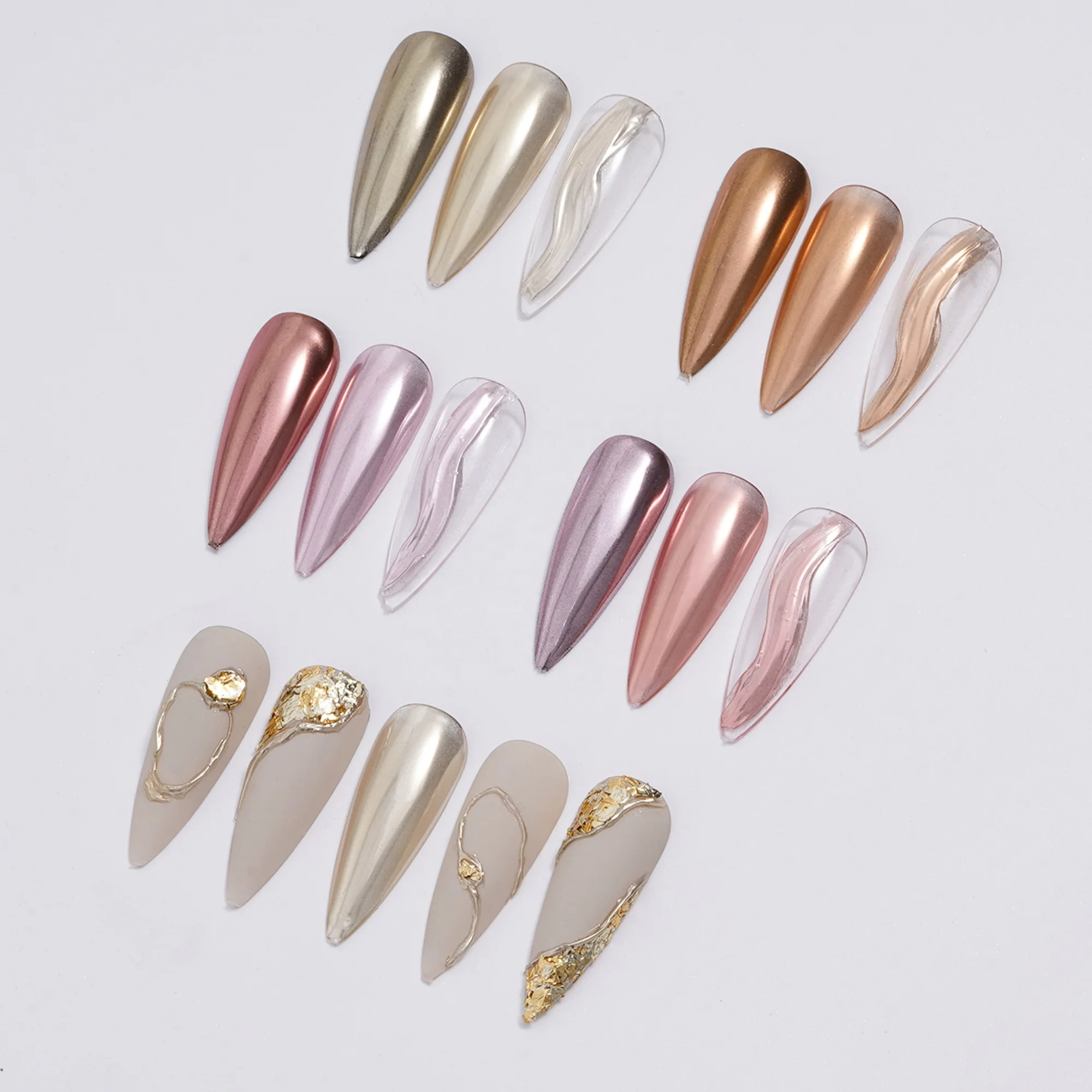 FEISHI Wholesale mirror chrome powder nail painting for nail art