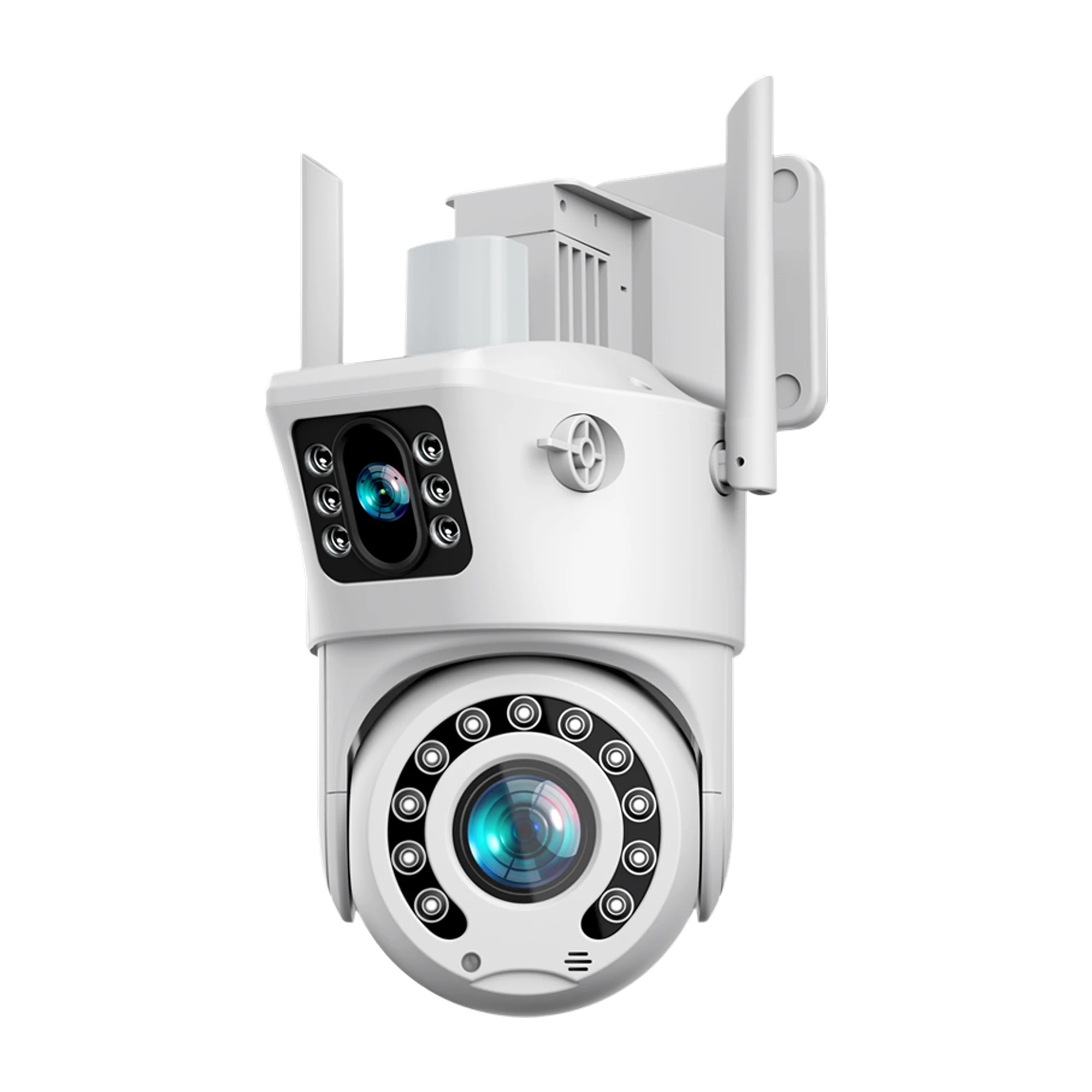 Hd 10x зум беспроводная наружная Солнечная энергия безопасности Ip гусеница 8mp двойной объектив Cctv